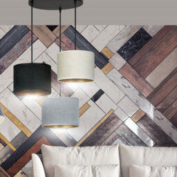 Emibig Lighting Emibig Hilde Pendant Lamp 3 X E27 Black With Black, Grey And White Shade - thumbnail 7