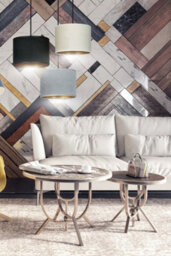 Emibig Lighting Emibig Hilde Pendant Lamp 3 X E27 Black With Black, Grey And White Shade - thumbnail 6
