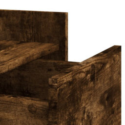 Berkfield Bedside Cabinet Smoked Oak 45X50X65 Cm Engineered Wood - thumbnail 9