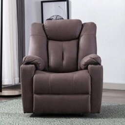 More4Homes Afton Electric Fabric Auto Recliner Armchair Gaming Usb Lounge Sofa Chair Brown - thumbnail 6