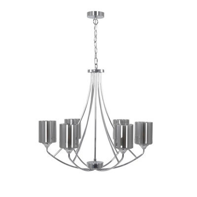 Pagazzi Lighting Pagazzi Ashton 6-Light Polished Chrome Chandelier Ceiling Light - image 1