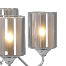 Pagazzi Lighting Pagazzi Ashton 6-Light Polished Chrome Chandelier Ceiling Light - thumbnail 4