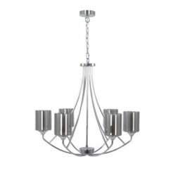 Pagazzi Lighting Pagazzi Ashton 6-Light Polished Chrome Chandelier Ceiling Light - thumbnail 1