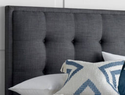 Europa Kaydian Falstone Tv Bed: Classic Design With Hidden Tv Storage And Ottoman Storage Slate Grey Fabric - thumbnail 4