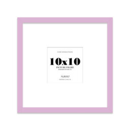 "10X10"" Lilac Picture Frame - 10X10"" Square Frame With 7X7"" Mount For 10X10""/7X7"" Pictures Moderrn Style Thin Edge, 1 Pack" - thumbnail 1