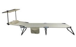 Vcm Sun Lounger Deckchair Garden Lounger Roof - thumbnail 2