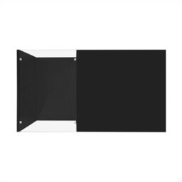 Abrihome 90Cm High-Gloss Led Coffee Table, Side Table With Glass Top & Ambient Lighting, Modern Living Room Centrepiece, Black - thumbnail 3
