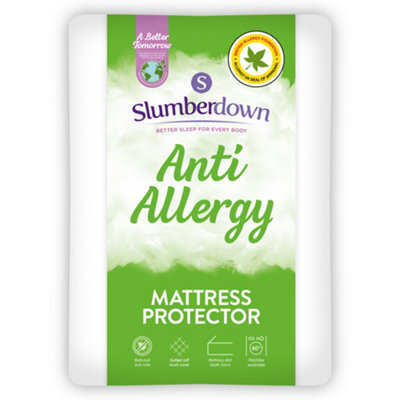 Slumberdown Anti Allergy Mattress Protector Hypoallergenic, Breathable & Washable, King - image 1