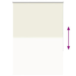Berkfield Roller Blind Blackout Off White 100X175 Cm Fabric Width 95.7 Cm Polyester - thumbnail 9