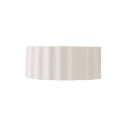 Valuelights Pablo Paint-Me Plain Curved Ribbed Ceramic Flush Wall Sconce Light - thumbnail 6