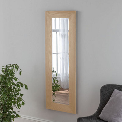 Yearn Oak Effect Framed Wall Mirror 132X48Cm - image 1