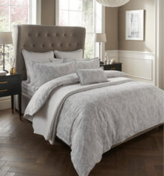 Samantha Faiers Home Darcy Floral Reversible King Size Duvet Cover Set With Pillowcases - Silver - thumbnail 1