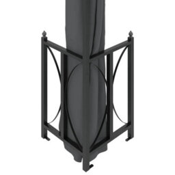 Berkfield Elegant Gazebo With Sidewalls&double Roofs 3X4 M Anthracite - thumbnail 5