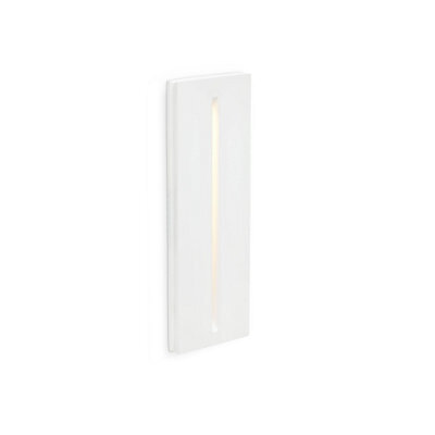 Luminosa Lighting Luminosa Plas Led 1 Light Indoor Recessed Wall Light White Plaster - image 1