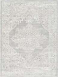 Livabliss Roma-Vintage Grey Charcoal White Traditional Boho Living Dining Bedroom Rug 120 X 170 Cm Easy Care, Non Shedding - thumbnail 1