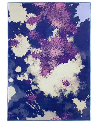 Beliani Multicolour Abstract Area Rug - Polyester, Low Pile, Rectangular 160 X 230 Cm - image 1