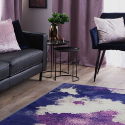 Beliani Multicolour Abstract Area Rug - Polyester, Low Pile, Rectangular 160 X 230 Cm - thumbnail 2