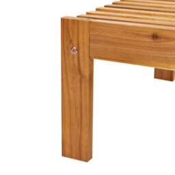 Beliani Sun Lounger Bellano Reclining Acacia Wood Brown - thumbnail 8