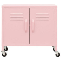 Vidaxl Storage Cabinet Pink 60X35X56 Cm Steel - thumbnail 3