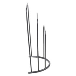 Free Standing Metal Towel Rack Bar Bathroom Triple Holder Rack Shelf Storage - thumbnail 4