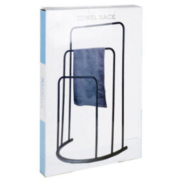 Free Standing Metal Towel Rack Bar Bathroom Triple Holder Rack Shelf Storage - thumbnail 6