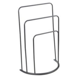 Free Standing Metal Towel Rack Bar Bathroom Triple Holder Rack Shelf Storage - thumbnail 3