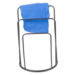 Free Standing Metal Towel Rack Bar Bathroom Triple Holder Rack Shelf Storage - thumbnail 2