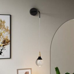 Living And Home 5W Modern Crystal Wall Lamp, Creative Led Spherical Wall Lamp, Indoor Bedside Lamp, Dimmable - thumbnail 3