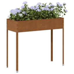 Walplus Garden Planter 100.5X40.5X90 Cm Weathering Steel - thumbnail 1