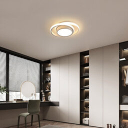 Pheashine Double Circular Led Ceiling Light, 36W 3000K Warm Light 27X22X7Cm, Modern Ceiling Lamp For Bedroom Hallway Living Room - thumbnail 7