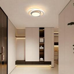 Pheashine Double Circular Led Ceiling Light, 36W 3000K Warm Light 27X22X7Cm, Modern Ceiling Lamp For Bedroom Hallway Living Room - thumbnail 9