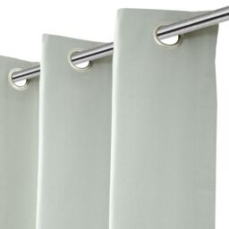GoodHome Hiva Light Grey Solid Dyed Lined Eyelet Curtain (W)167Cm (L)228Cm, Pair - thumbnail 6