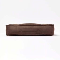 Homescapes Chocolate Faux Suede Coccyx Cushion - thumbnail 5
