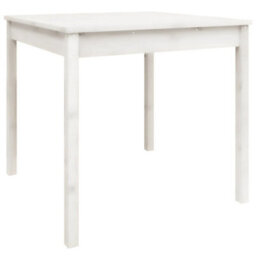Berkfield Garden Table White 82.5X82.5X76 Cm Solid Wood Pine - thumbnail 2
