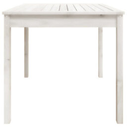 Berkfield Garden Table White 82.5X82.5X76 Cm Solid Wood Pine - thumbnail 6