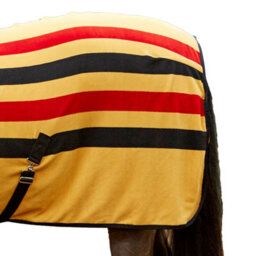 "Whitaker Aintree Standard-Neck Stripe Horse Fleece Rug Yellow (5 6"")" - thumbnail 2