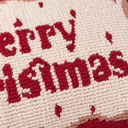 furn. Furn Candy Merry Christmas Tufted Polyester Filled Cushion, Red/white, 30 X 50Cm - thumbnail 5