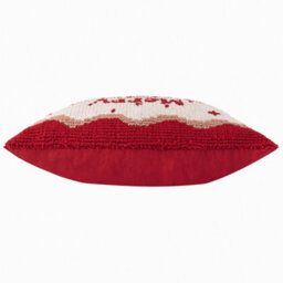 furn. Furn Candy Merry Christmas Tufted Polyester Filled Cushion, Red/white, 30 X 50Cm - thumbnail 3