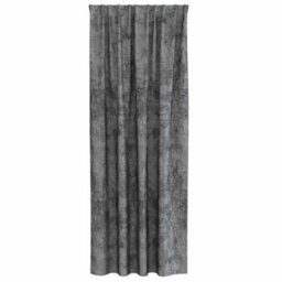 Walplus Curtain With Curtains 2 Pcs Grey 245 X 140 Cm Velvet - thumbnail 3