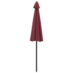 Berkfield Outdoor Parasol With Aluminium Pole 270 Cm Bordeaux Red - thumbnail 3