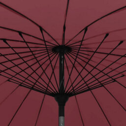 Berkfield Outdoor Parasol With Aluminium Pole 270 Cm Bordeaux Red - thumbnail 4