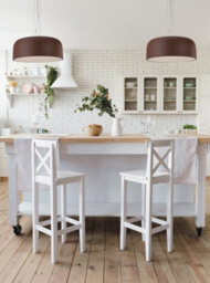 Luminosa Lighting Luminosa Bistrot 4 Light Dome Pendant Ceiling Light Bronze 52X22Cm - thumbnail 2