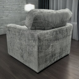Furnishings For Less UK Monaco Chenille Fabric 3 Piece Sofa Set - 2 1 1 Light Grey - thumbnail 5