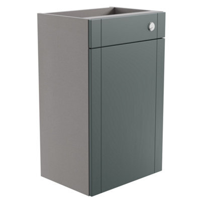 Ashford Matt Kombu Green Shaker Freestanding Toilet Cabinet (H)820mm X (W)495mm - image 1