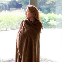 Snug Rug Blanket Luxury Sherpa Fleece Sofa Tv Throw Gift Blankets 127X178Cm - Chocolate - thumbnail 3