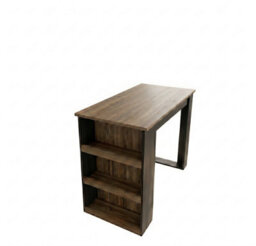 Decorotika Mado Kitchen Island Walnut Black - thumbnail 3