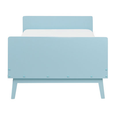 Wyld And Coco Nordic Pine Single Bed Frame 90 X 200, Light Blue Matt Finish, Slatted Base - image 1