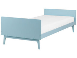 Wyld And Coco Nordic Pine Single Bed Frame 90 X 200, Light Blue Matt Finish, Slatted Base - thumbnail 3