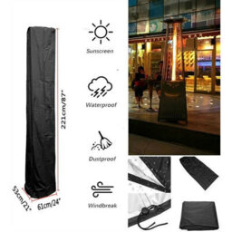 Pyramid-Style Gas Terrace Warmer Cover - Waterproof, Tear-Resistant And Snowproof (87 H X 21 W 24 D) - thumbnail 2
