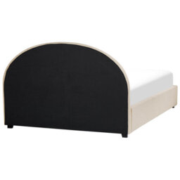Beliani Ottoman Bed Boucle Vaucluse 180 X 200 Cm (Eu Super King) Beige - thumbnail 9